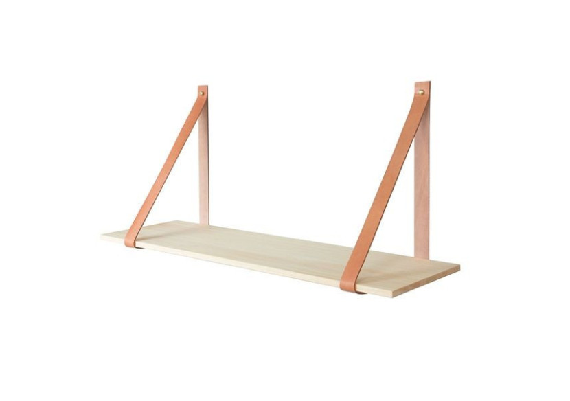Étagère en Bois Shelfie - Design Écologique avec Bandes en Cuir - TD 019021 - TAK Design Étagère en Bois Shelfie - Design Écologique avec Bandes en Cuir - TD 019021 - TAK Design