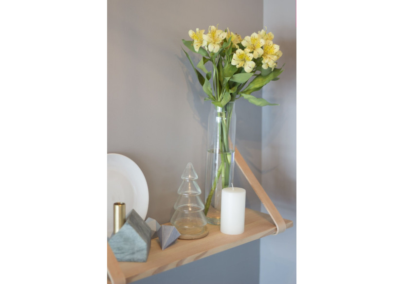 Étagère en Bois Shelfie - Design Écologique avec Bandes en Cuir - TD 019021 - TAK Design Étagère en Bois Shelfie - Design Écologique avec Bandes en Cuir - TD 019021 - TAK Design