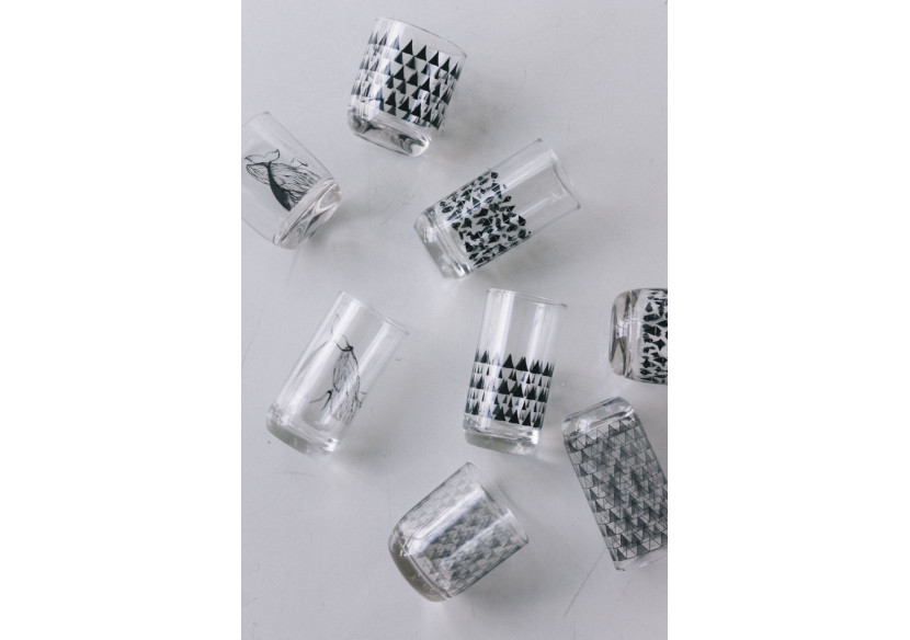 Verre Bas à Motif Cuivre - Élégance et Originalité - TD 016617 - TAK Design