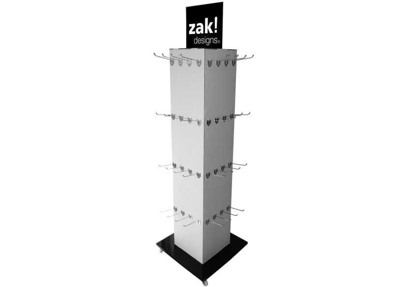 Présentoir de sol POS Splice - Pratique et moderne - ZK 0147 W - Zak!Designs Présentoir de sol POS Splice - Pratique et moderne - ZK 0147 W - Zak!Designs