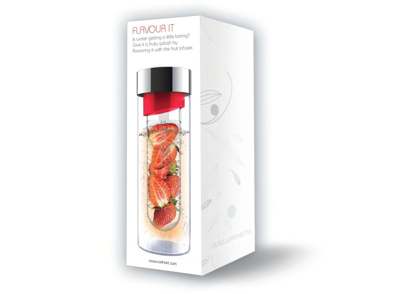 Bouteille Infuse Flavour It Pure 480 ml - Avec Infuseur à Fruits - AN 002427 - Asobu