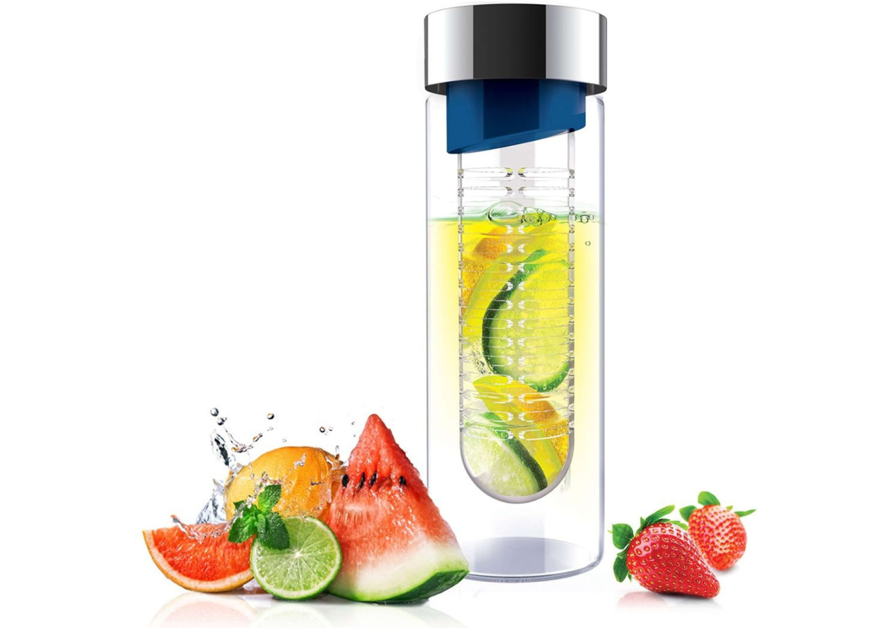 Bouteille Infuse Flavour It Pure 480 ml - Avec Infuseur à Fruits - AN 002427 - Asobu