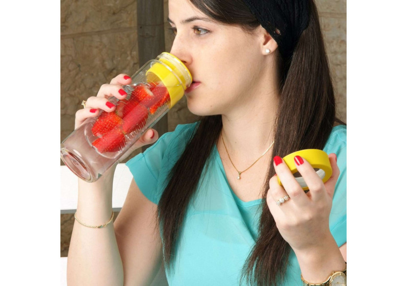 Bouteille Infuse Flavour It Pure 480 ml - Avec Infuseur à Fruits - AN 002427 - Asobu