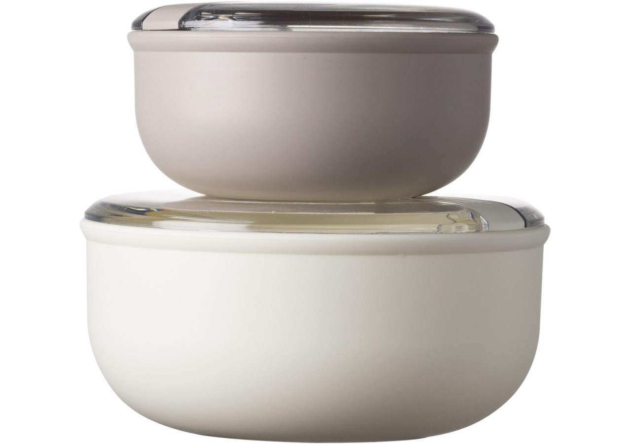 Set de 2 Lunchboxes Pull Box - Ronde, 0.75L et 1L - OM 342757 - Omada