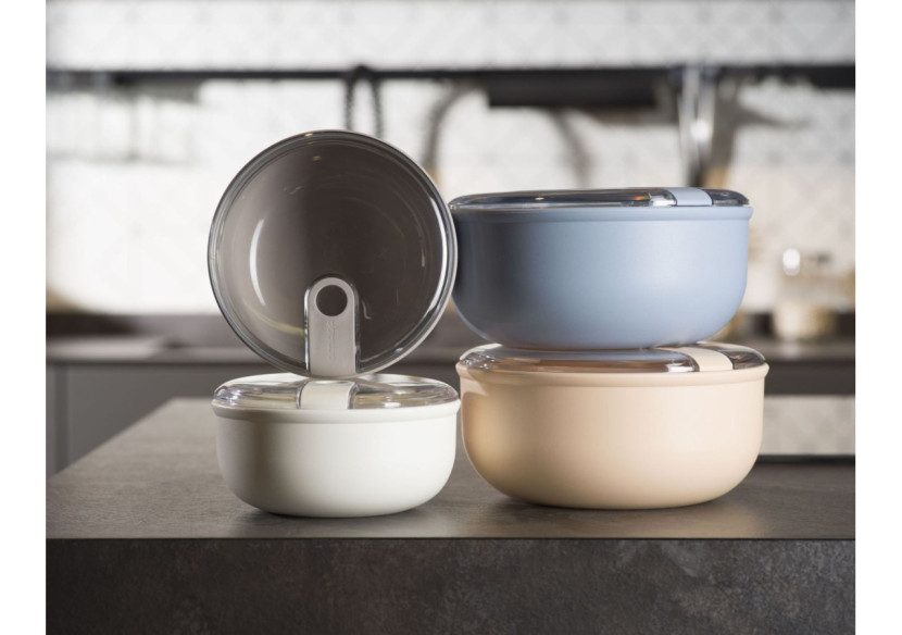 Set de 2 Lunchboxes Pull Box - Ronde, 0.75L et 1L - OM 342757 - Omada Set de 2 Lunchboxes Pull Box - Ronde, 0.75L et 1L - OM 342757 - Omada