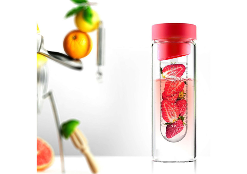 Bouteille Infuse Flavour It Pure 480 ml - Avec infuseur à fruits - AN 002373 - Asobu