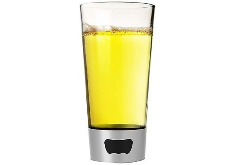 Verre à bière avec ouvre-bouteille - Pratique et innovant - AN 009525 - Asobu