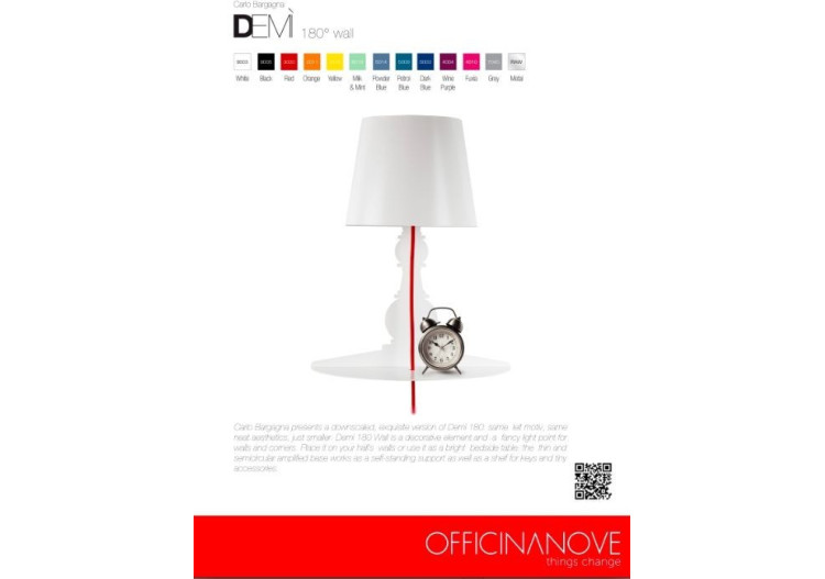 Applique Murale Demi 180 - Éclairage moderne et adaptable - OF 572806 - Officinanove