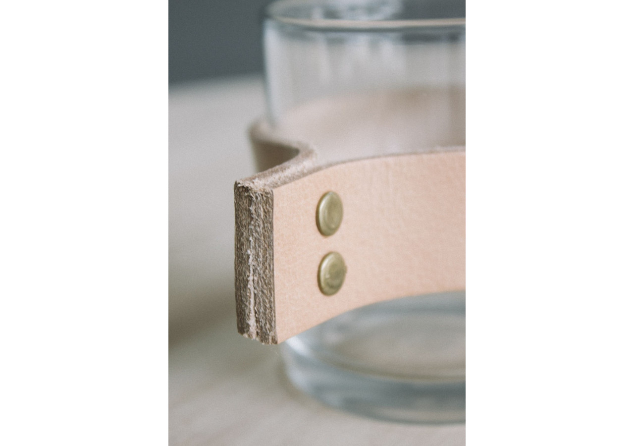 Verre Wrap Me avec Bande en Cuir - Écologique et design - TD 017256 - TAK Design