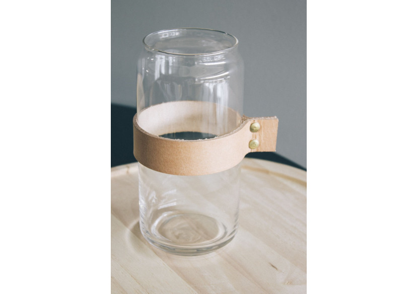 Verre Wrap Me avec Bande en Cuir - Écologique et design - TD 017256 - TAK Design