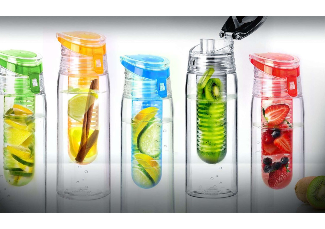 Bouteille Infuse Flavour It 2 Go - 600 ml et BPA Free - AN 008641 - Asobu