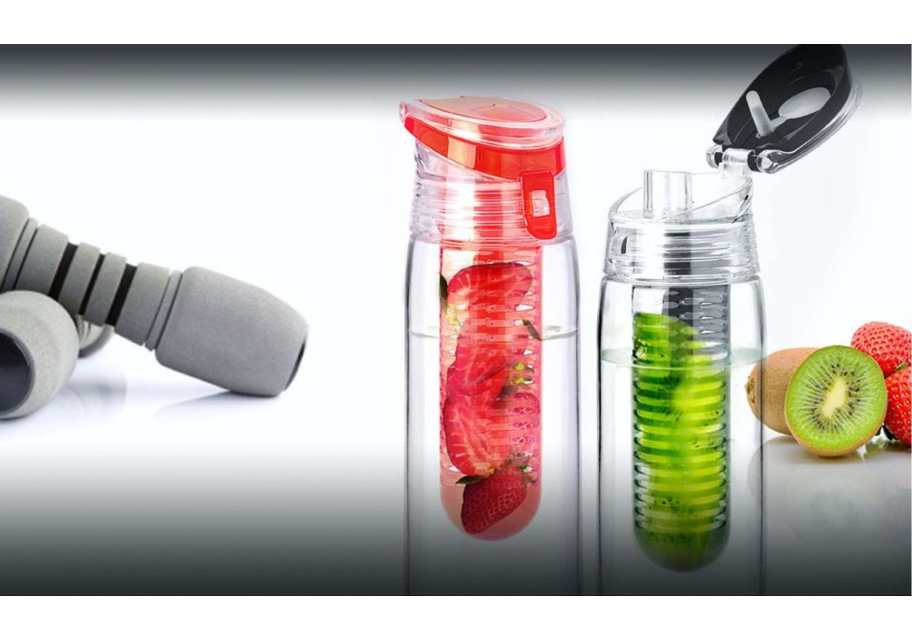 Bouteille Infuse Flavour It 2 Go - 600 ml et BPA Free - AN 008641 - Asobu