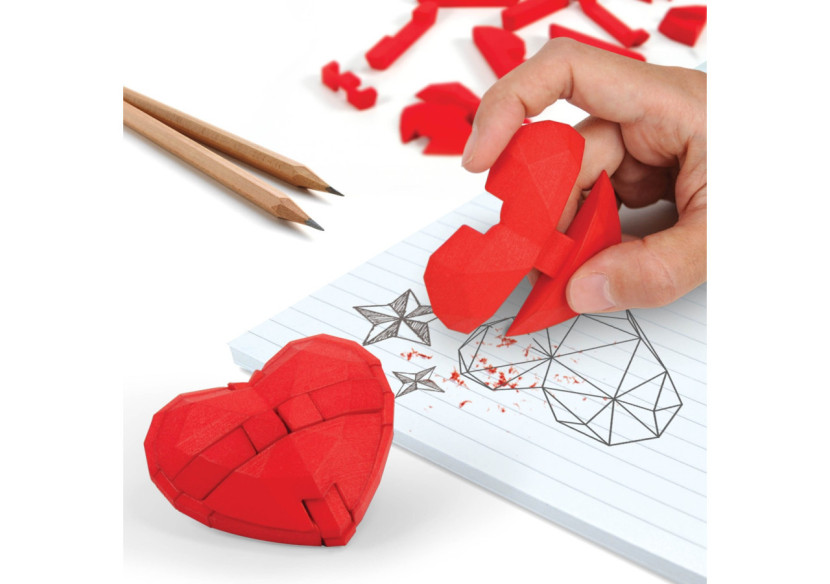 Gomme de Bureau Frustrasers Heart - Organisation Stylée - MU 436476 - Mustard