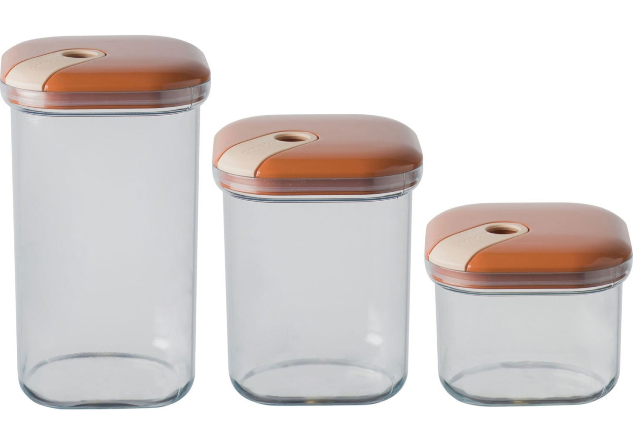 Set de 3 Pots de Rangement Pull Box - Pratiques et écologiques - OM 342832 - Omada