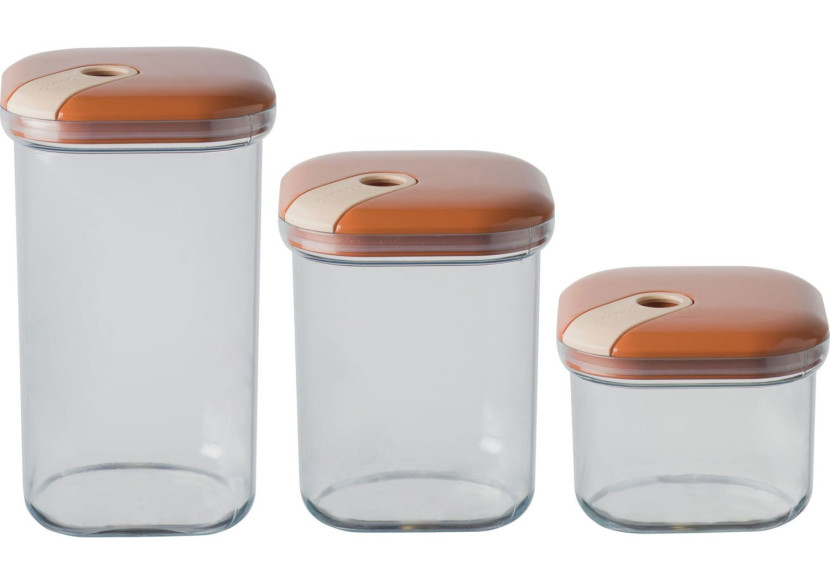 Set de 3 Pots de Rangement Pull Box - Pratiques et écologiques - OM 342832 - Omada