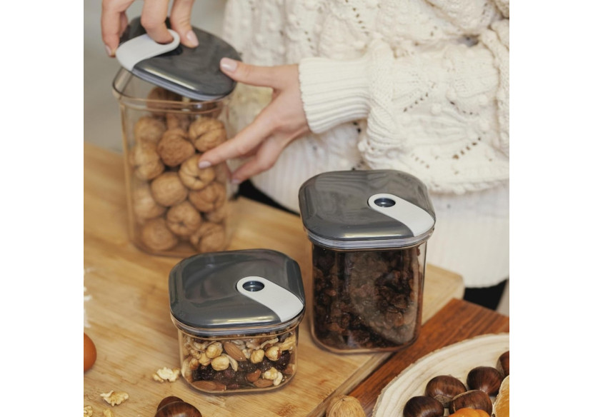 Set de 3 Pots de Rangement Pull Box - Pratiques et écologiques - OM 342832 - Omada