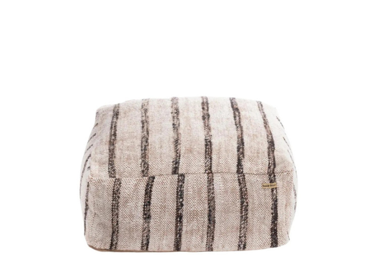Pouf Oh My Gee - Blanc Bohémien - INIE003BoW-60 - Bazar Bizar