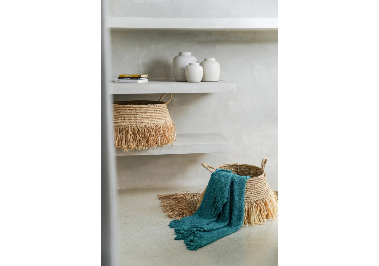 Plaid S'il Vous Plaid - Coton Aqua 40 - INIE002AQ - Bazar Bizar