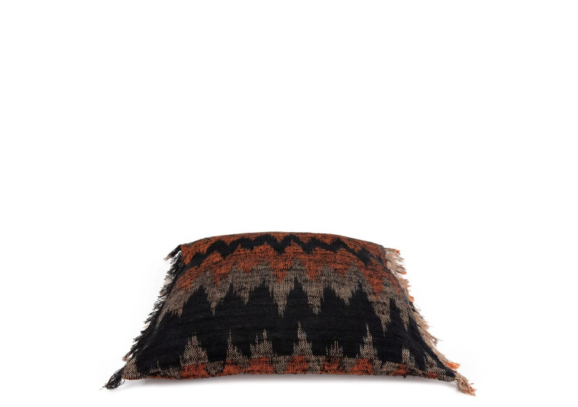Housse de Coussin Oh My Gee - Noir Orange 60x60 - INIE001BOr-60x60 - Bazar Bizar