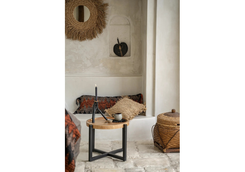 Housse de Coussin Oh My Gee - Noir Orange 35x100 - INIE001BOr-35x100 - Bazar Bizar