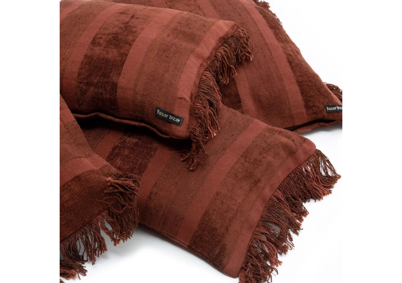 Housse de Coussin Oh My Gee - Velours Bourgogne 35x100 - INIE001BuV-35x100 - Bazar Bizar