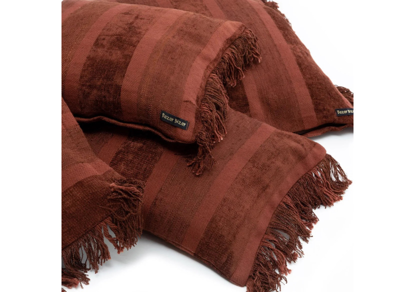 Housse de Coussin Oh My Gee - Velours Bourgogne 35x100 - INIE001BuV-35x100 - Bazar Bizar