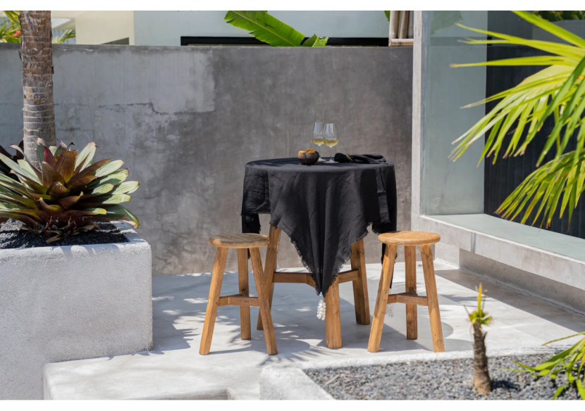 Nappe en Lin - Noir - 180x300 cm - INMAX002B-180x300 - Bazar Bizar Nappe en Lin - Noir - 180x300 cm - INMAX002B-180x300 - Bazar Bizar