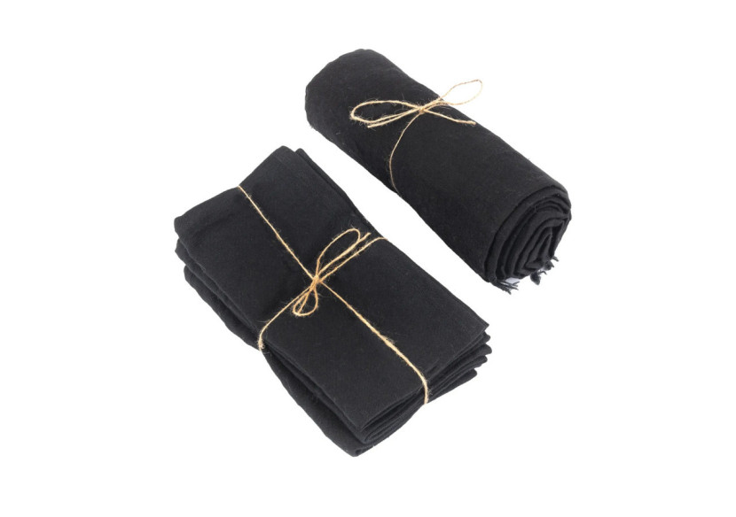 Nappe en Lin - Noir - 180x300 cm - INMAX002B-180x300 - Bazar Bizar Nappe en Lin - Noir - 180x300 cm - INMAX002B-180x300 - Bazar Bizar