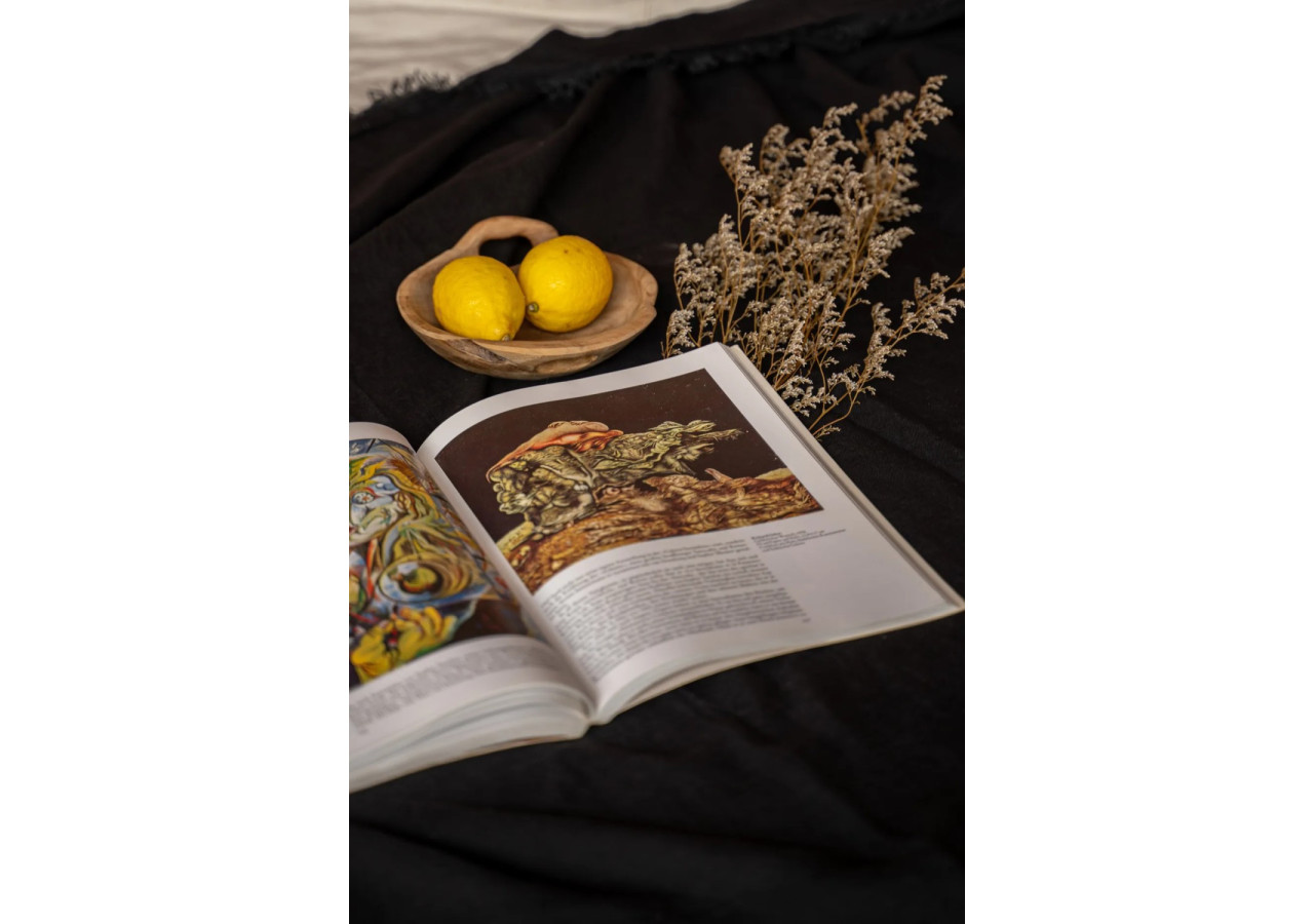 Nappe en Lin - Noir - 150x200 cm - INMAX002B-150x200 - Bazar Bizar