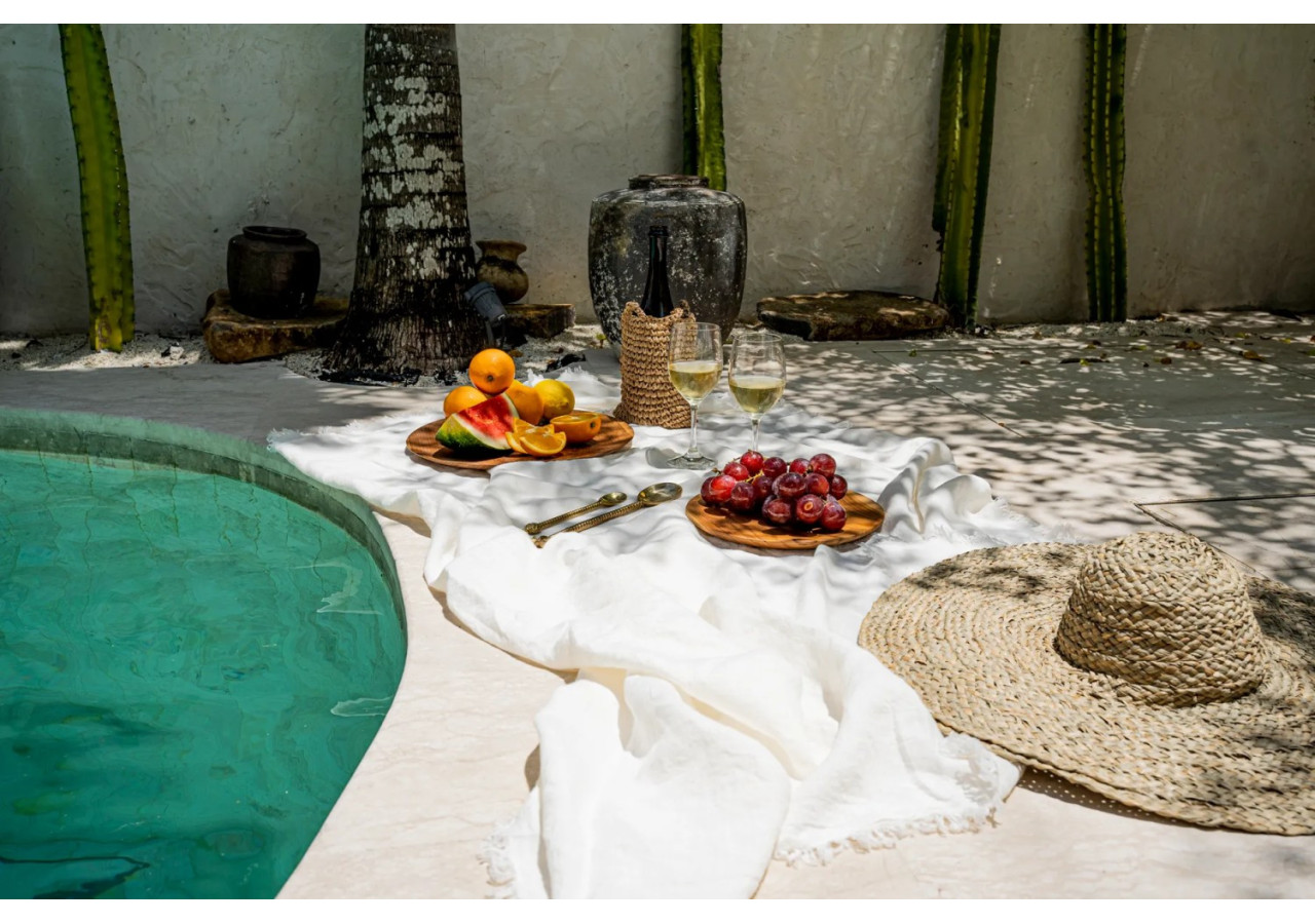 Nappe en Lin - Blanc - 150x250 cm - INMAX002W-150x250 - Bazar Bizar