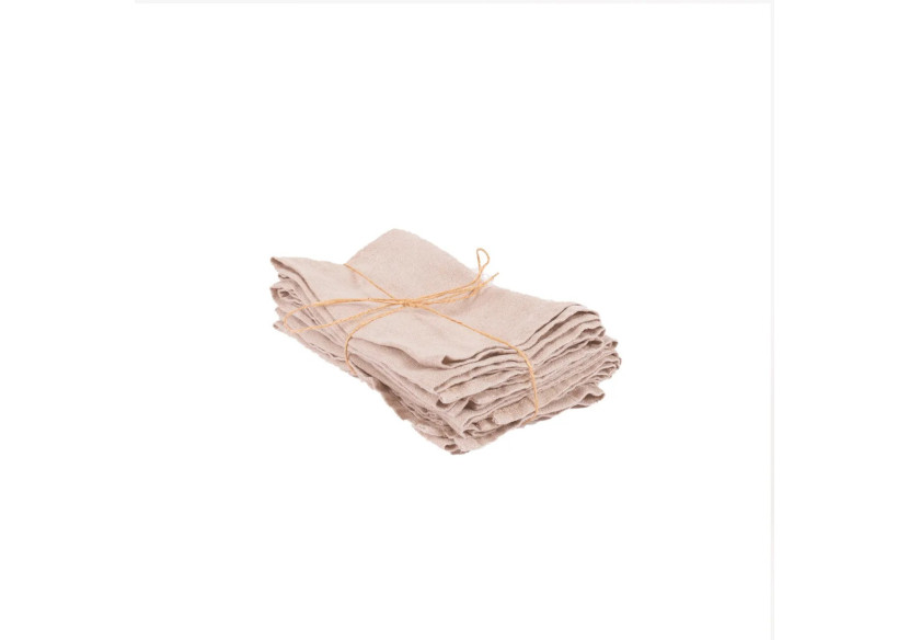 Serviettes en Lin - Beige - Set de 4 - INMAX001Be-45x45-SET4 - Bazar Bizar Serviettes en Lin - Beige - Set de 4 - INMAX001Be-45x45-SET4 - Bazar Bizar