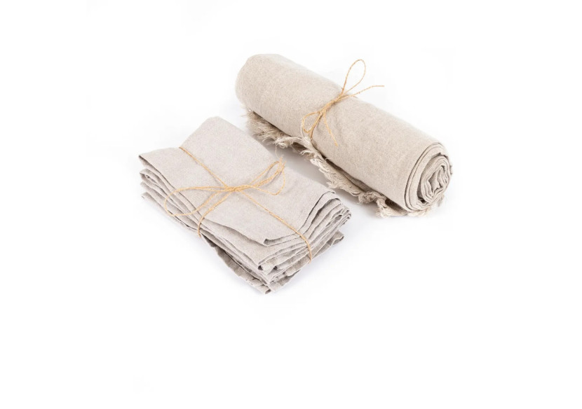 Serviettes en Lin - Beige - Set de 4 - INMAX001Be-45x45-SET4 - Bazar Bizar Serviettes en Lin - Beige - Set de 4 - INMAX001Be-45x45-SET4 - Bazar Bizar