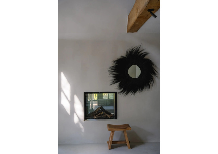 Miroir Simba - Noir - Grand Modèle - JAPA003B-L-100 - Bazar Bizar