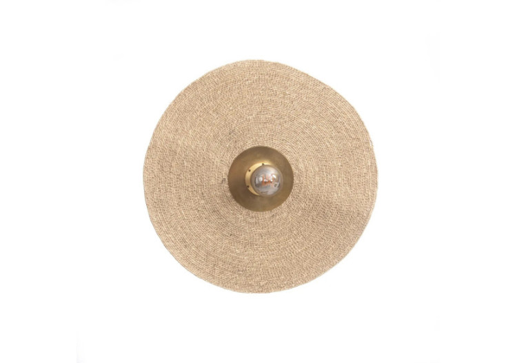 Applique Murale Let's Groove - Laiton Naturel - Design Unique - INEM015NBra-M - Bazar Bizar