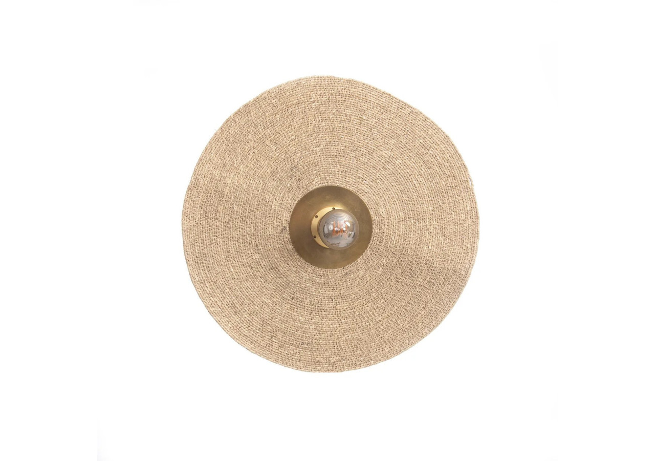 Applique Murale Let's Groove - Laiton Naturel - Design Unique - INEM015NBra-M - Bazar Bizar