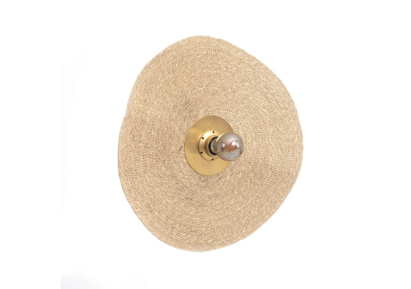 Applique Murale Let's Groove - Laiton Naturel - Design Unique - INEM015NBra-M - Bazar Bizar