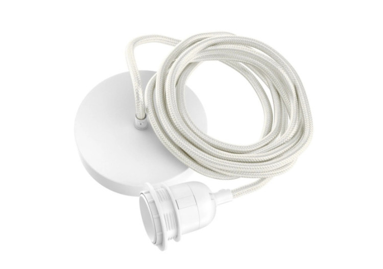 Plafonnier Fitting - Blanc - Pour 1 Lampe - FL-W-001 - Bazar Bizar