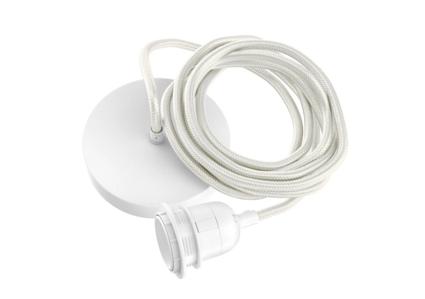 Plafonnier Fitting - Blanc - Pour 1 Lampe - FL-W-001 - Bazar Bizar