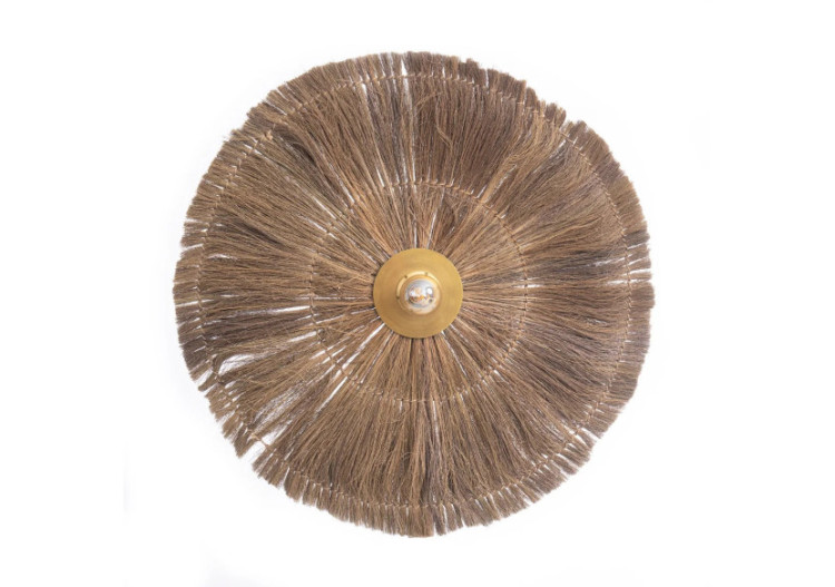 Applique Murale Chi-Chi - Laiton Naturel - Design Élégant - INEM002N-L - Bazar Bizar