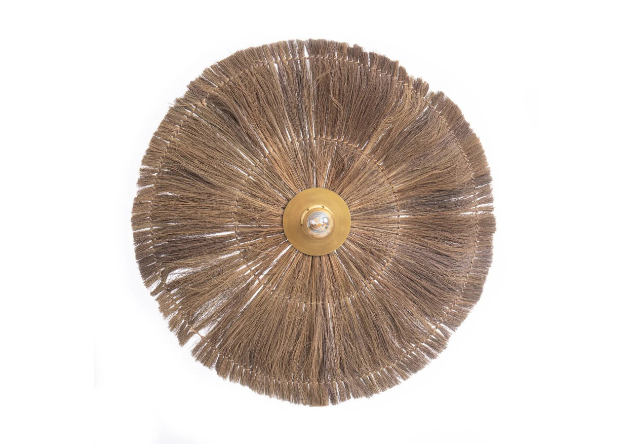 Applique Murale Chi-Chi - Laiton Naturel - Design Élégant - INEM002N-L - Bazar Bizar