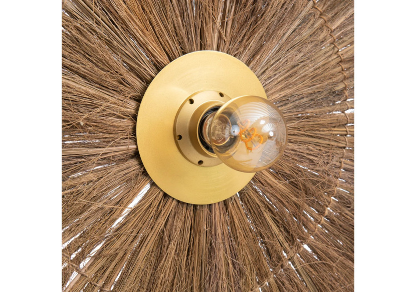 Applique Murale Chi-Chi - Laiton Naturel - Design Élégant - INEM002N-L - Bazar Bizar