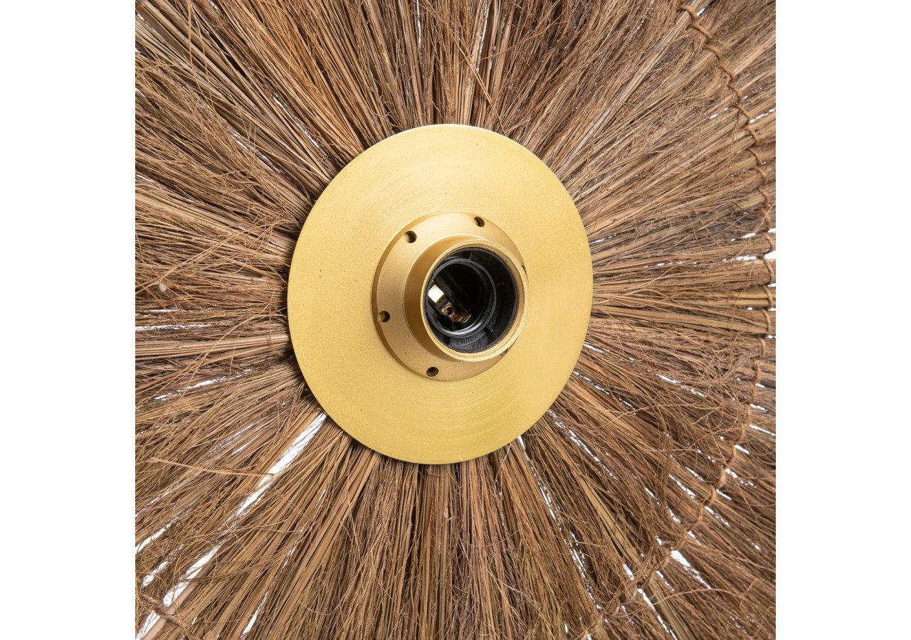 Applique Murale Chi-Chi - Laiton Naturel - Design Élégant - INEM002N-L - Bazar Bizar