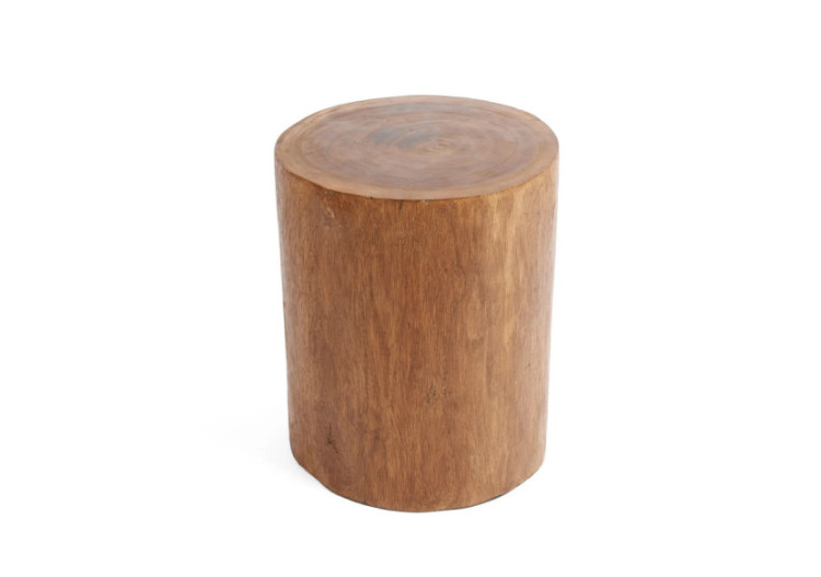 Tabouret Tribe - Design Naturel en Bois Mungurr - JAHU015N - Bazar Bizar