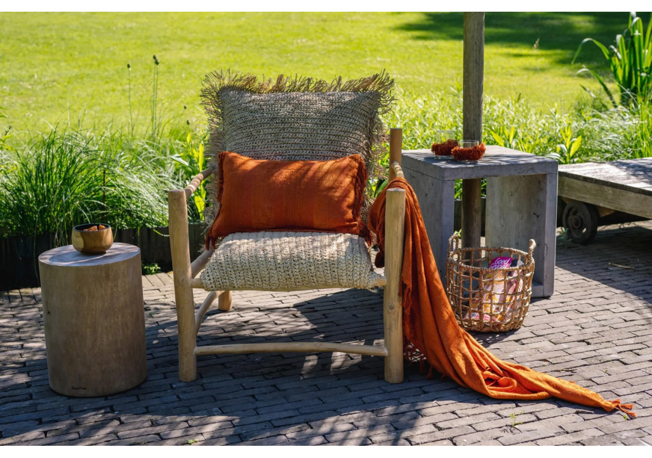 Tabouret Tribe - Design Naturel en Bois Mungurr - JAHU015N - Bazar Bizar