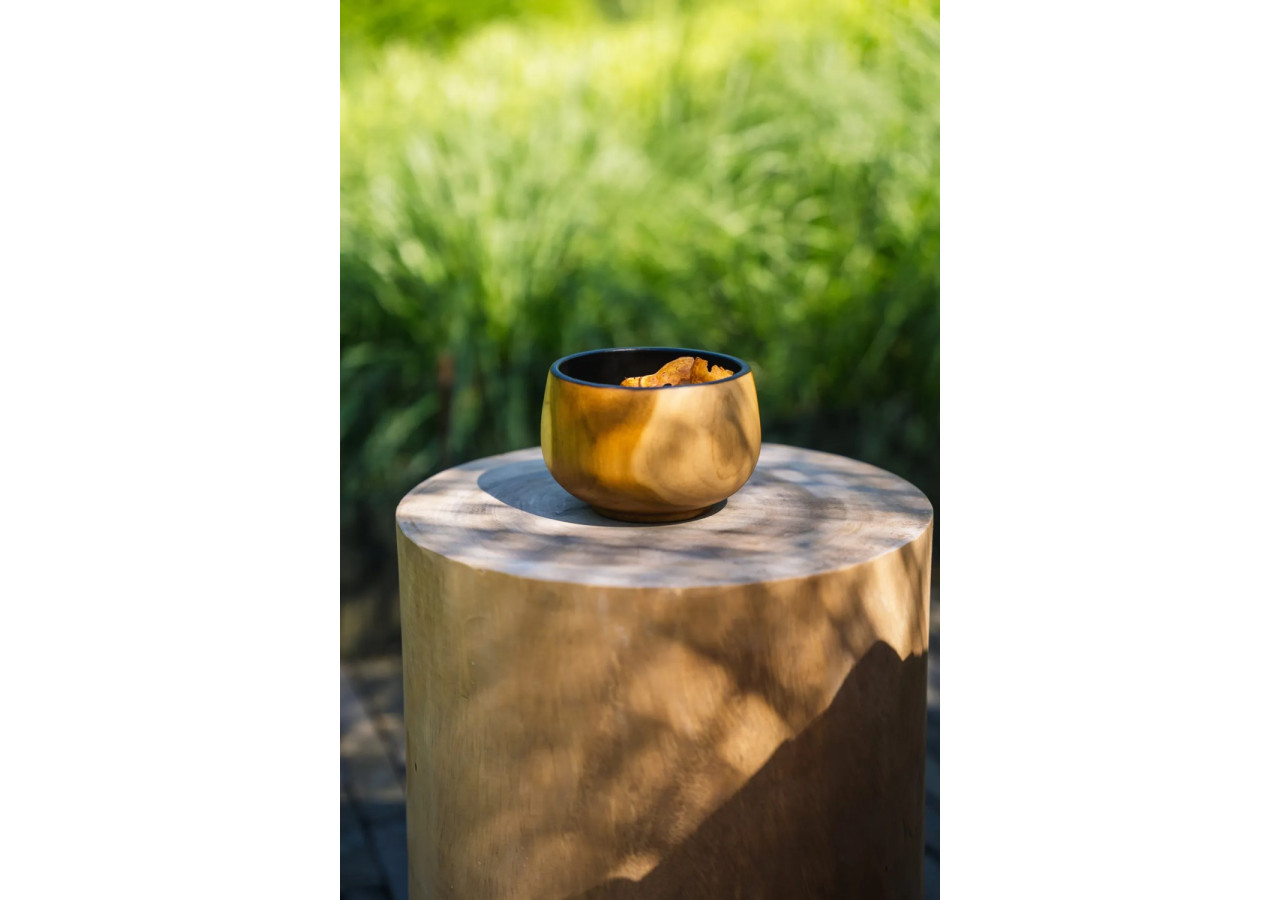 Tabouret Tribe - Design Naturel en Bois Mungurr - JAHU015N - Bazar Bizar