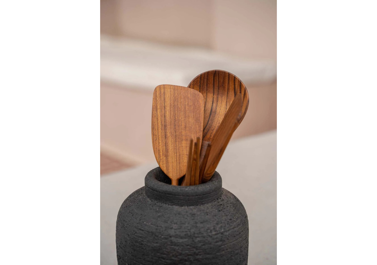 Spatule en Racine de Teck - Polyvalence et Élégance - BASU011 - Bazar Bizar