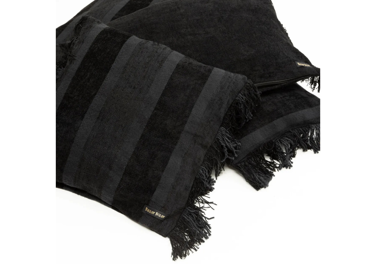 Housse de Coussin Oh My Gee - Velours Noir 40x40cm - INIE001BV-40x40 - Bazar Bizar