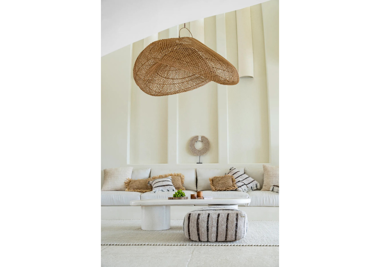 Housse de Coussin Oh My Gee - Blanc Bohème 40x40cm - INIE001BoW-40x40 - Bazar Bizar