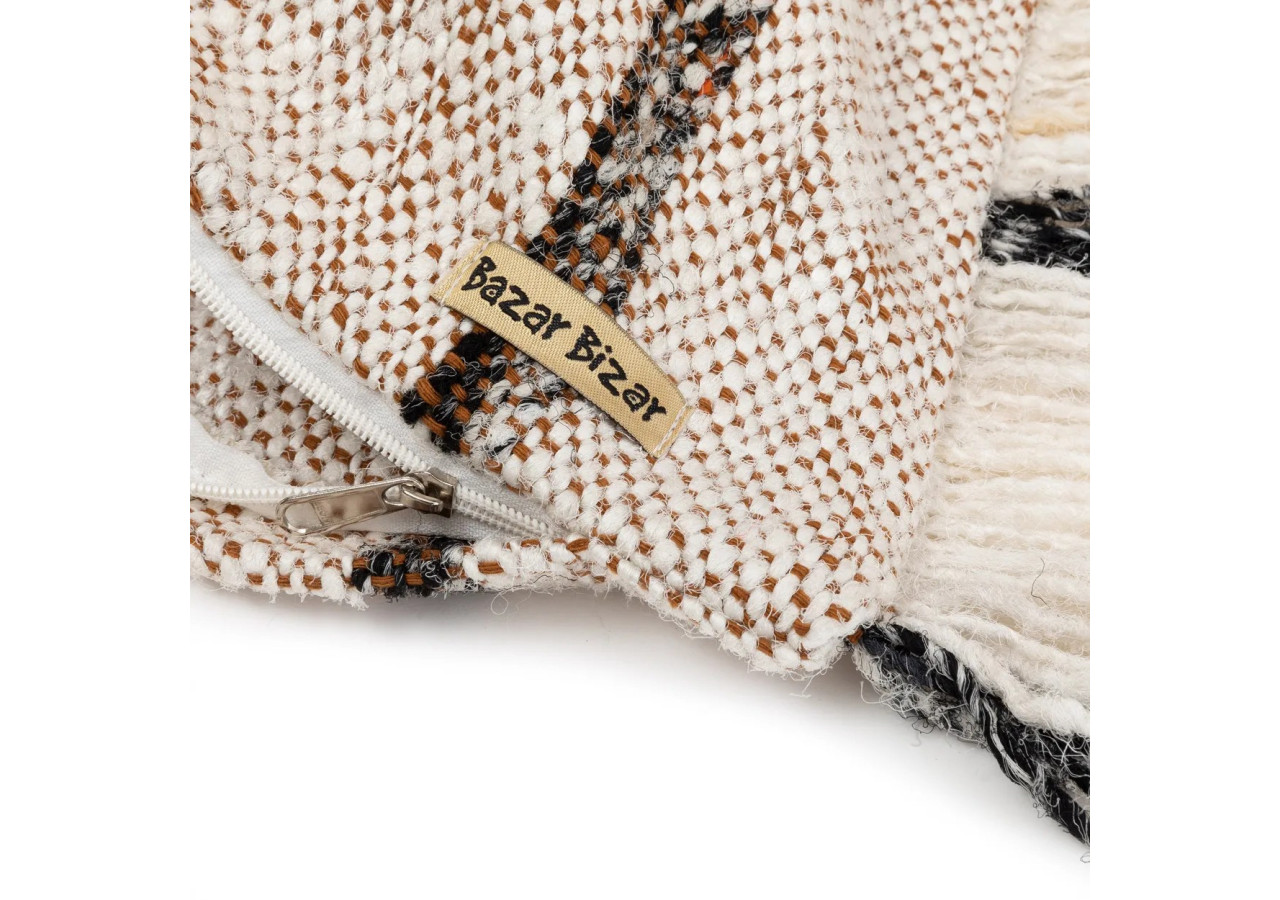 Housse de Coussin Oh My Gee - Blanc Bohème 35x100cm - INIE001BoW-35x100 - Bazar Bizar