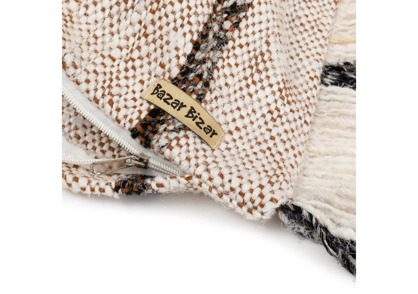 Housse de Coussin Oh My Gee - Blanc Bohème 35x100cm - INIE001BoW-35x100 - Bazar Bizar